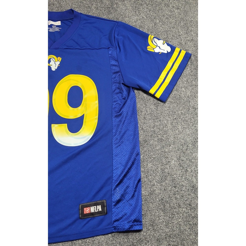 Los Angeles Rams Aaron Donald #99 NFL Team Apparel Blue Jersey Men's Size Medium - Picture 2 of 14